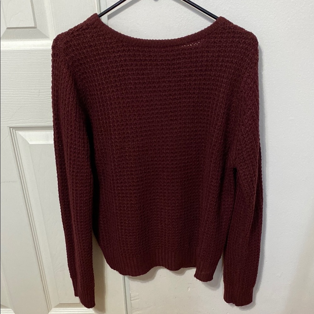 Elegant Burgundy Sweater
